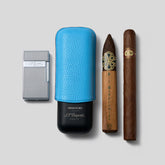 S.T. Dupont Chrome Biggy & Cigars Set