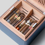 法國都彭黑色雪茄保濕盒&雪茄組合