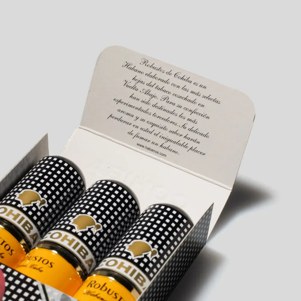 Robustos Tubos Paper Box Packing | Box 15 | Cohiba cigar - HK Migratory cigars