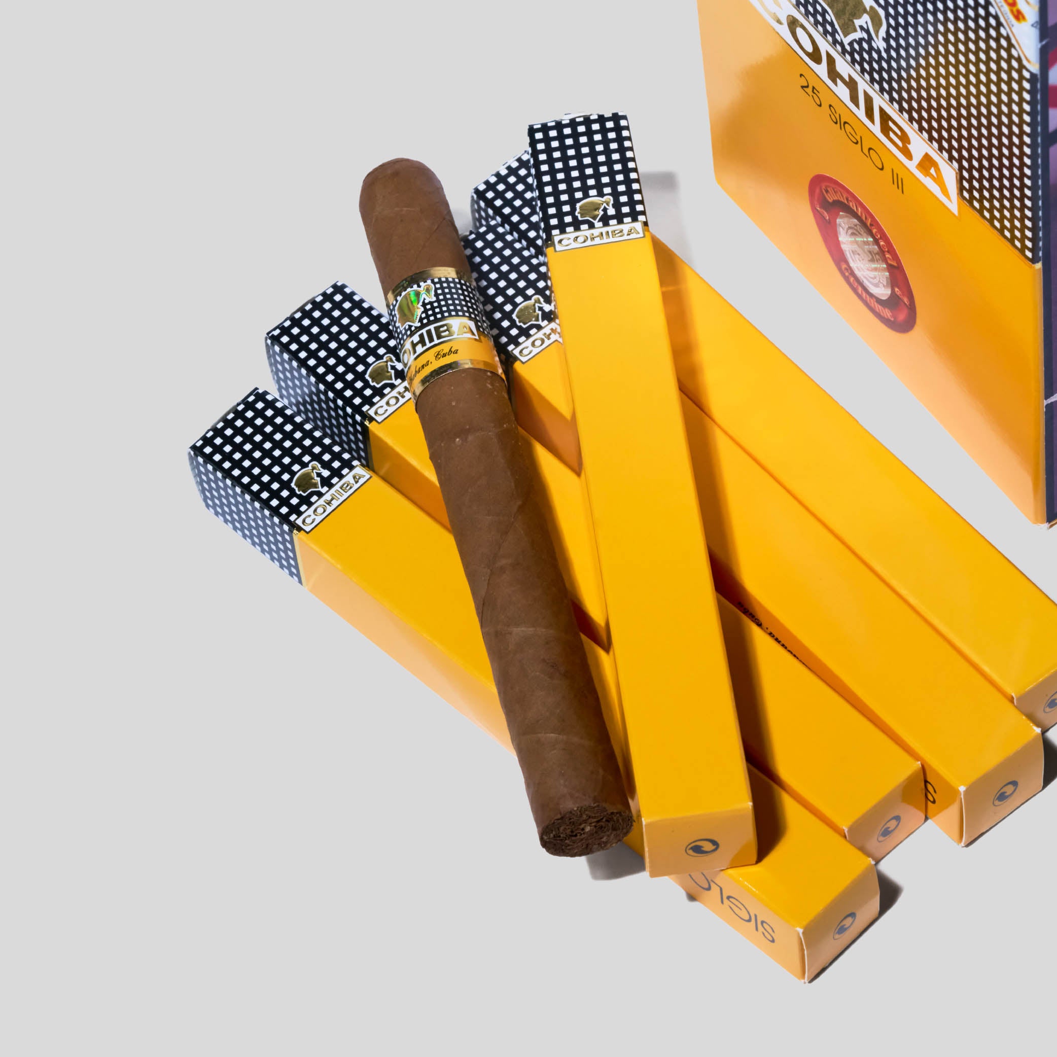 Siglo III Paper Box Packing | Box 25 | Cohiba cigar - HK Migratory cigars
