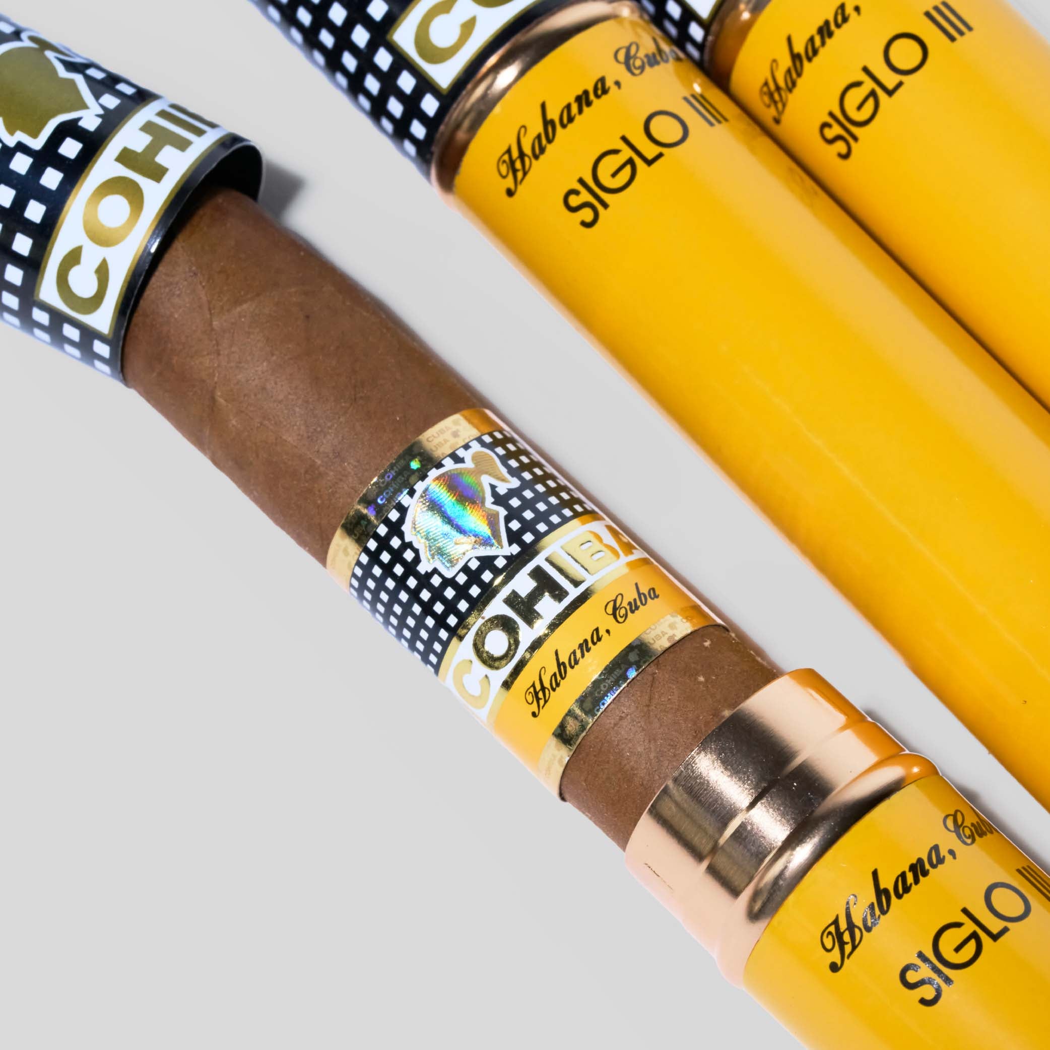 Siglo III Tubos Paper Box Packing | Box 15 | Cohiba cigar - HK Migratory cigars