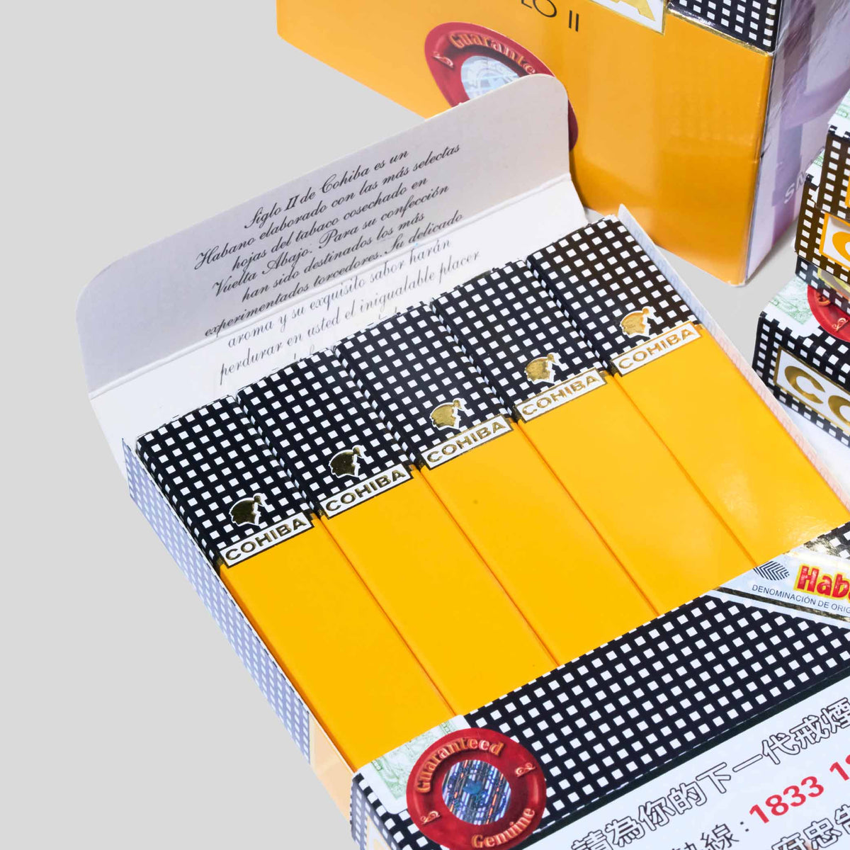 Siglo II Paper Box Packing | Box 25 | Cohiba cigar - HK Migratory cigars