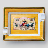 Flor de Alba Yellow Porcelain Cigar Ashtray | Elie Bleu Accessory | Cigar Ashtray | Migratory HK | 雪茄香港 | Cigar HK