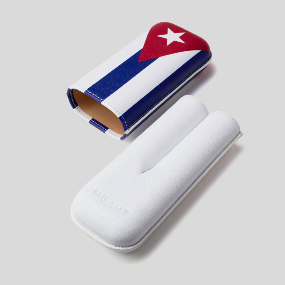 Cigar Case Cuban Flag - 2 Cigars Calibre 27 | Elie Bleu Accessory | Cigar Case | Migratory HK | 雪茄香港 | Cigar HK