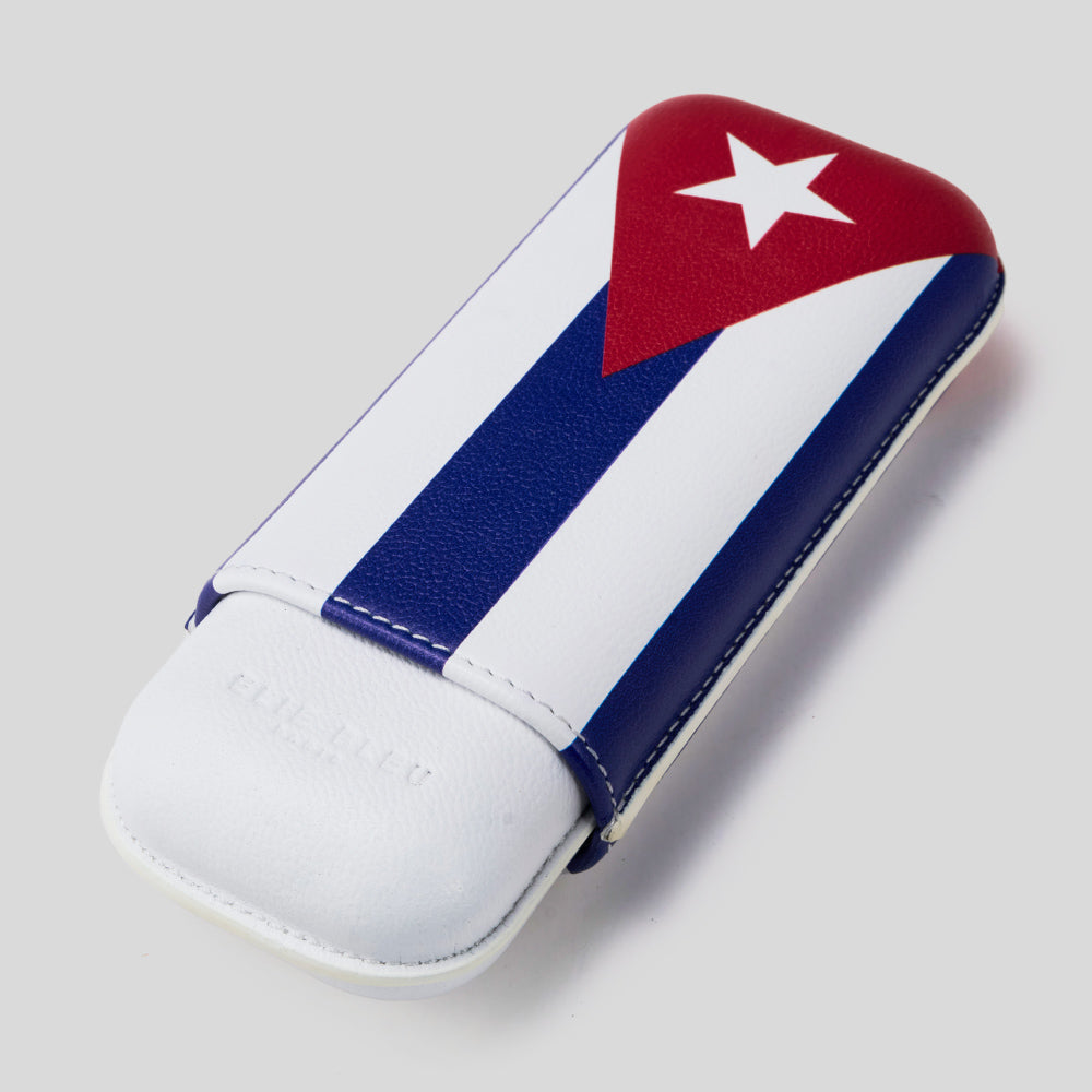 Cigar Case Cuban Flag - 2 Cigars Calibre 27 | Elie Bleu Accessory | Cigar Case | Migratory HK | 雪茄香港 | Cigar HK