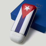 Cigar Case Cuban Flag - 2 Cigars Calibre 27 | Elie Bleu Accessory | Cigar Case | Migratory HK | 雪茄香港 | Cigar HK