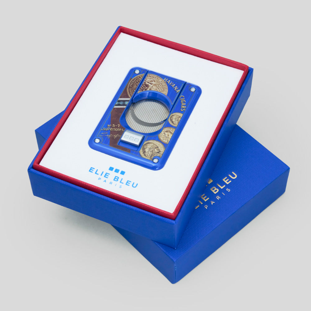 C-4 Cigar Cutter Medals - Blue | Elie Bleu Accessory | Cigar Cutter | Migratory HK | 雪茄香港 | Cigar HK