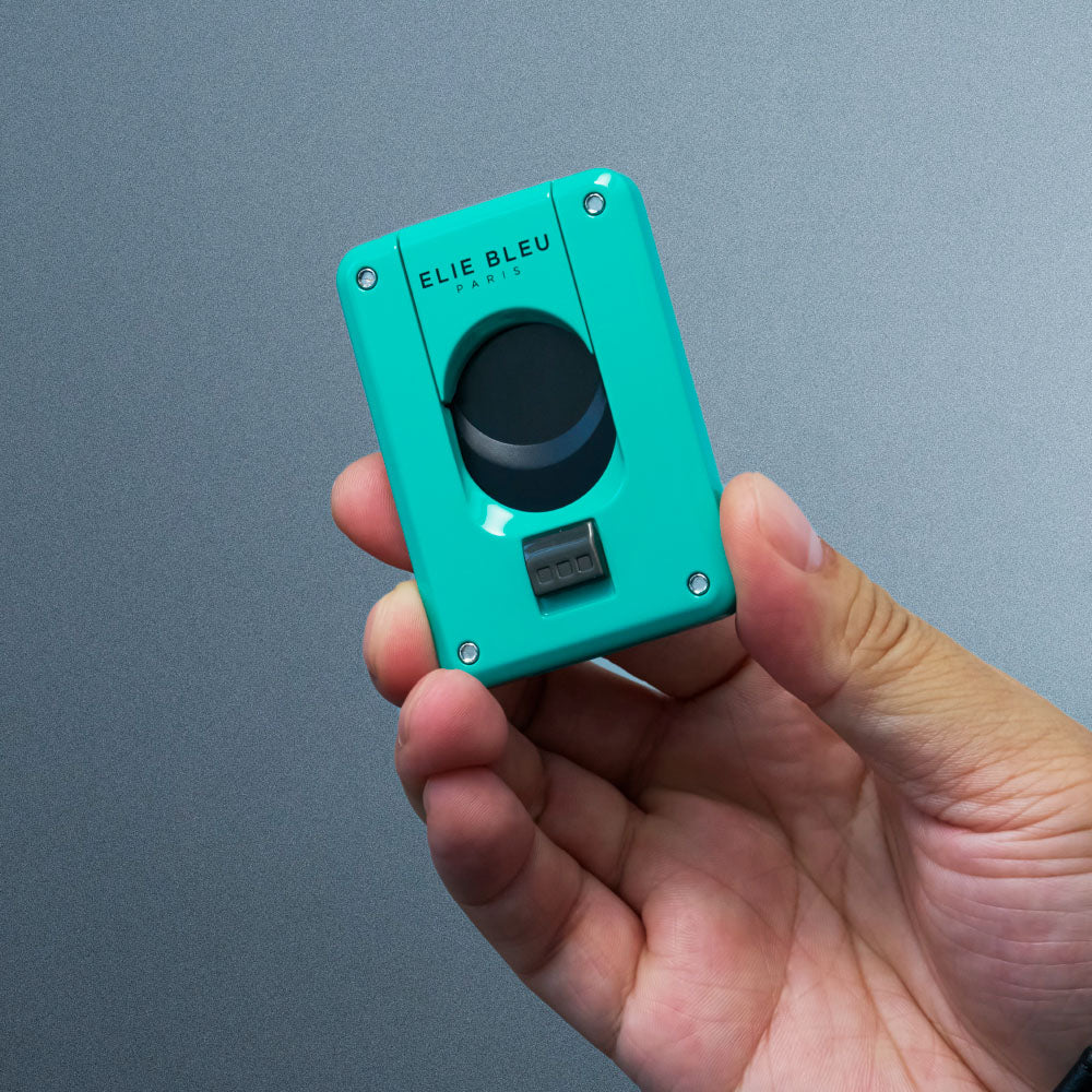 C-4 Cigar Cutter Teal W/Black IP Blade | Elie Bleu Accessory | Cigar Cutter | Migratory HK | 雪茄香港 | Cigar HK