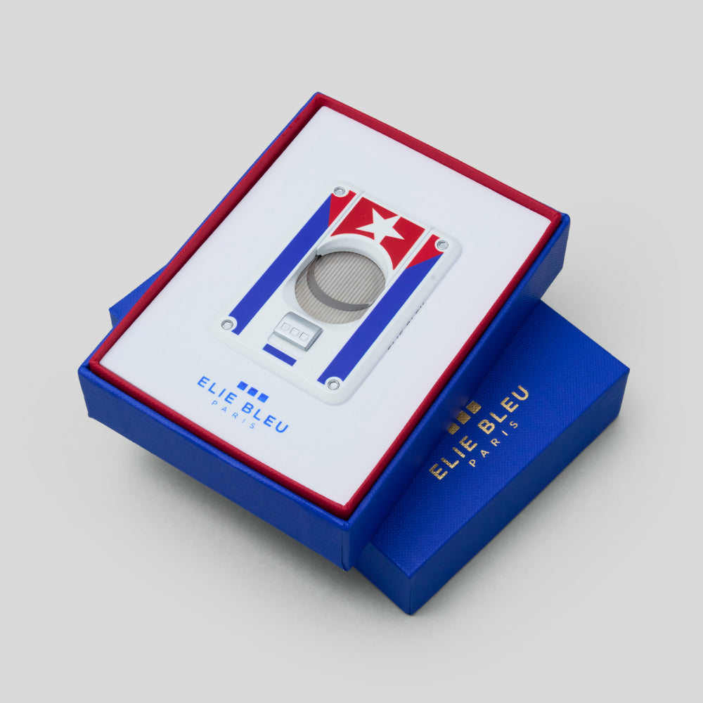 Cigar Cutter - Double Blade Cuban Flag | Elie Bleu Accessory | Cigar Cutter | Migratory HK | 雪茄香港 | Cigar HK
