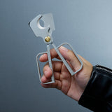 Cigar Scissors Steel Marquetry / Gold Button | Elie Bleu Accessory | Cigar Cutter | Migratory HK | 雪茄香港 | Cigar HK