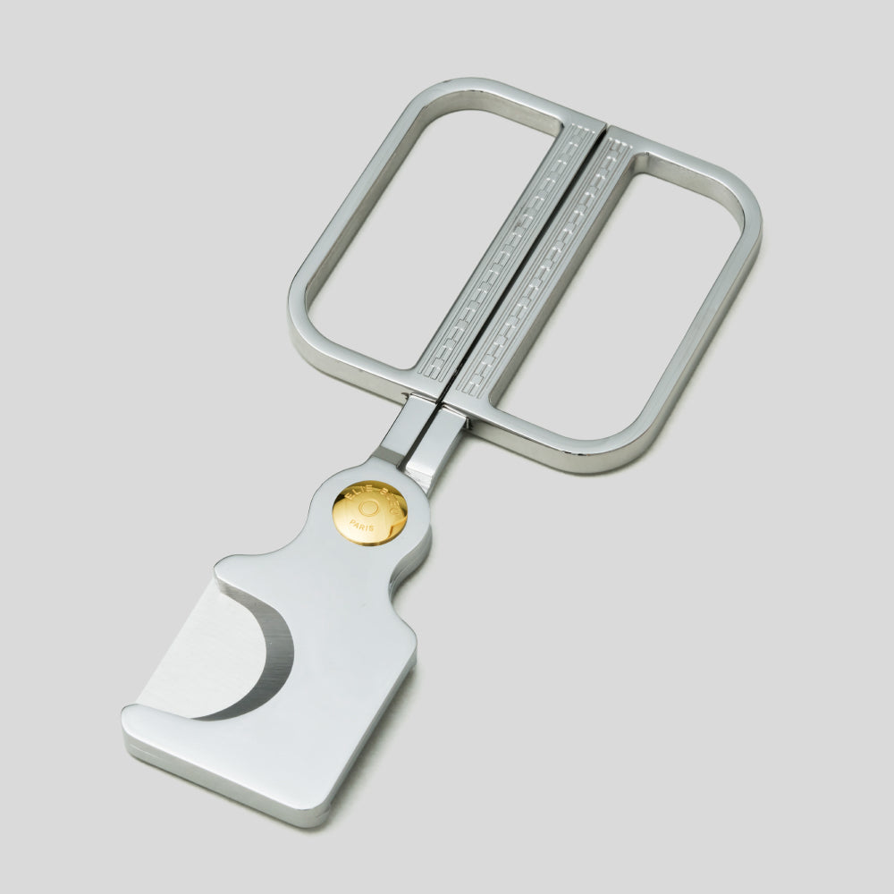 Cigar Scissors Steel Marquetry / Gold Button | Elie Bleu Accessory | Cigar Cutter | Migratory HK | 雪茄香港 | Cigar HK