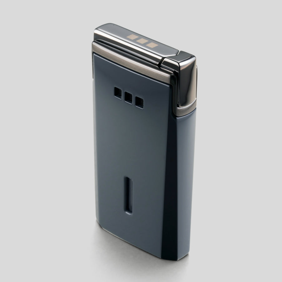 J15 Jet Cigar Lighter Gray W/Dark Chrome | Elie Bleu Accessory | Cigar Lighter | Migratory HK | 雪茄香港 | Cigar HK