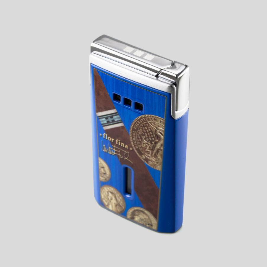 J15 Jet Cigar Lighter Medals Blue | Elie Bleu Accessory | Cigar Lighter | Migratory HK | 雪茄香港 | Cigar HK