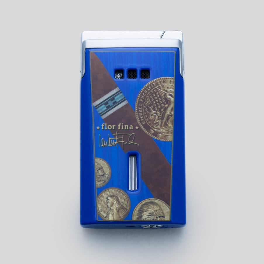 J15 Jet Cigar Lighter Medals Blue | Elie Bleu Accessory | Cigar Lighter | Migratory HK | 雪茄香港 | Cigar HK