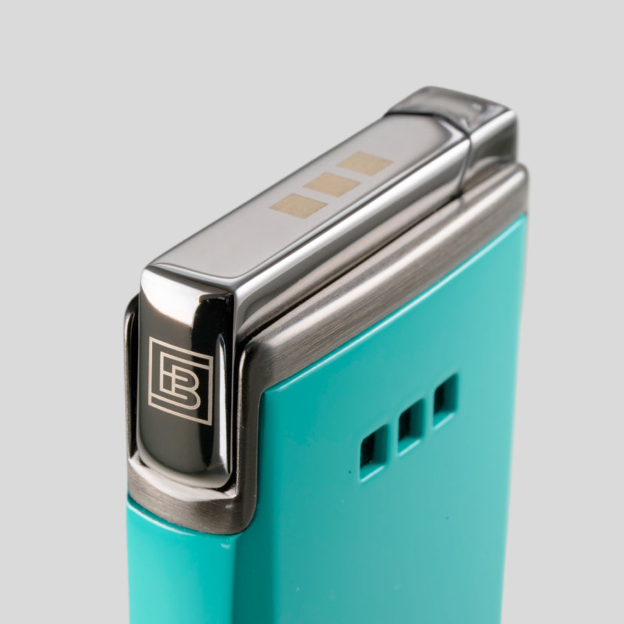 J15 Jet Cigar Lighter Teal W/Dark Chrome | Elie Bleu Accessory | Cigar Lighter | Migratory HK | 雪茄香港 | Cigar HK