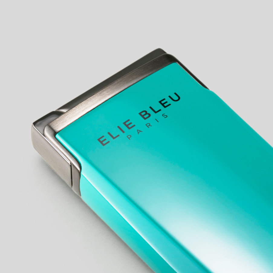 J15 Jet Cigar Lighter Teal W/Dark Chrome | Elie Bleu Accessory | Cigar Lighter | Migratory HK | 雪茄香港 | Cigar HK