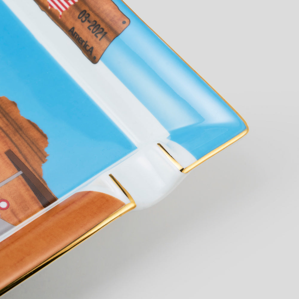 Route 66 Porceiain Cigar Ashtray | Elie Bleu Accessory | Cigar Ashtray | Migratory HK | 雪茄香港 | Cigar HK