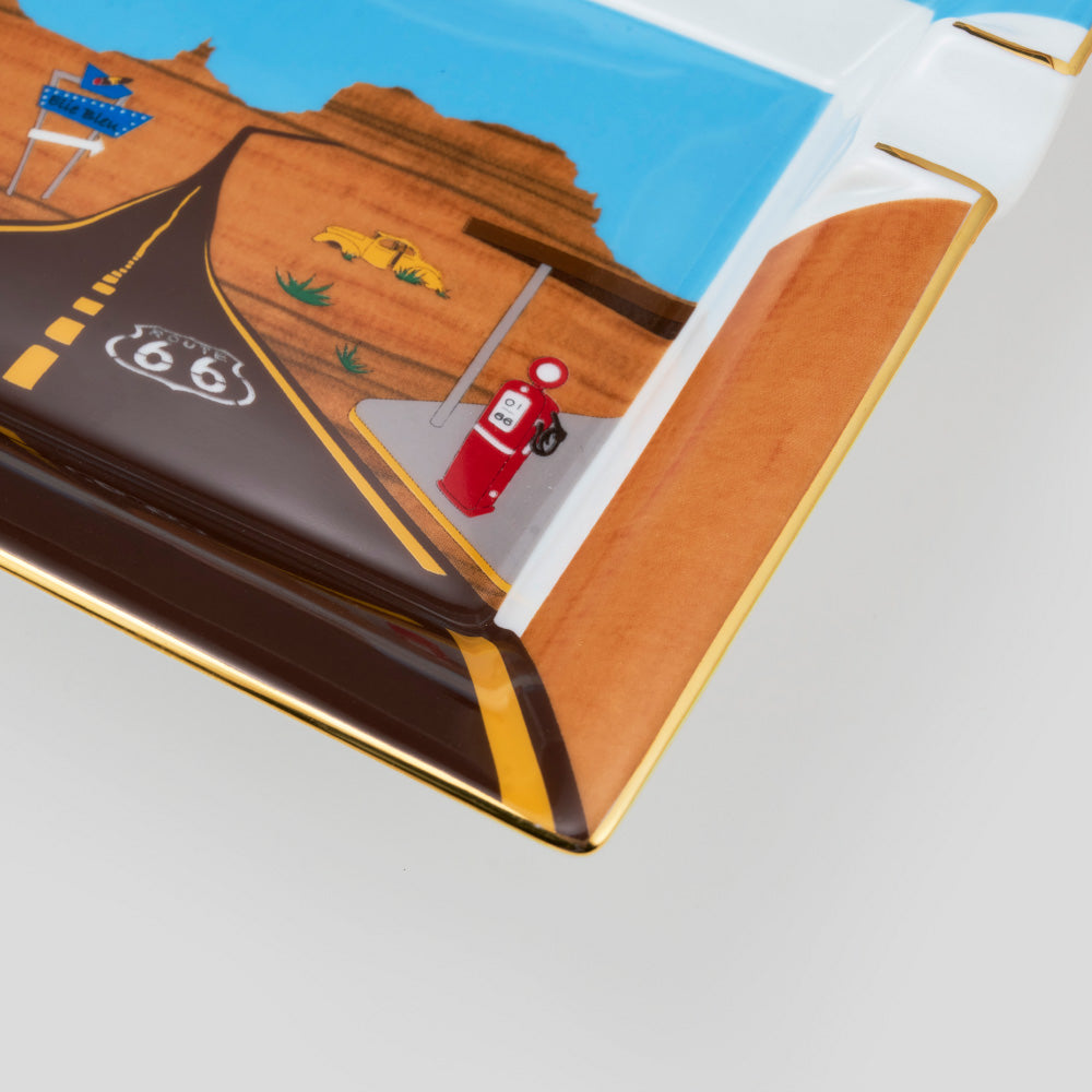 Route 66 Porceiain Cigar Ashtray | Elie Bleu Accessory | Cigar Ashtray | Migratory HK | 雪茄香港 | Cigar HK