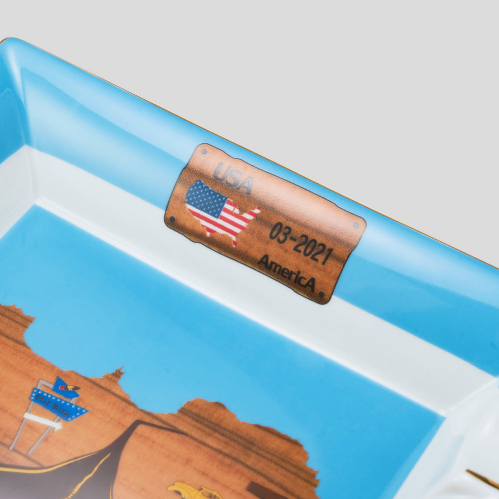 Route 66 Porceiain Cigar Ashtray | Elie Bleu Accessory | Cigar Ashtray | Migratory HK | 雪茄香港 | Cigar HK
