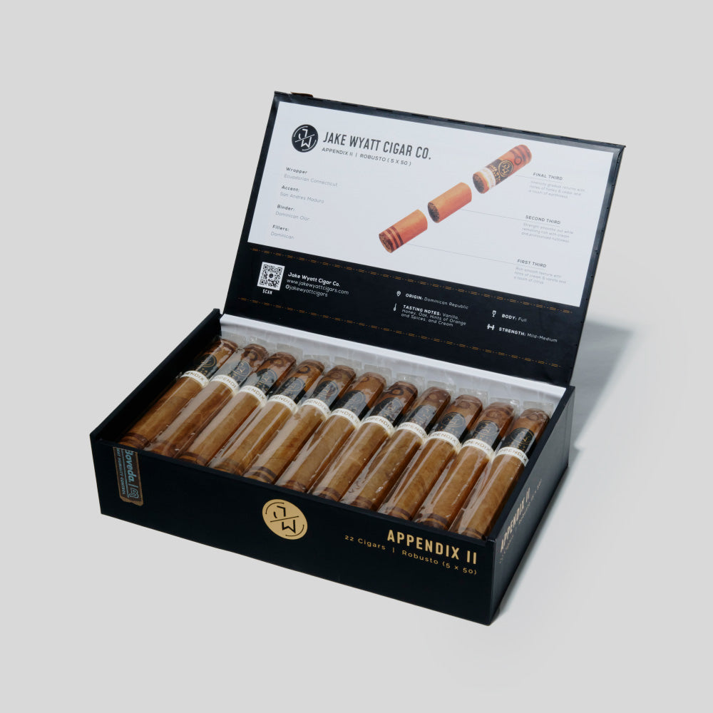 Appendix II Robusto | Box 22 | Jake Wyatt cigar - HK Migratory cigars