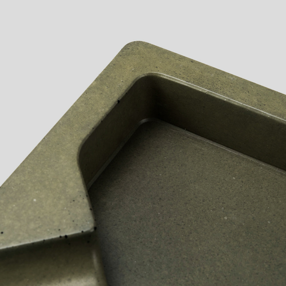 Concrete Ashtray - MONAD OLIVE GREEN | Les Fines Lames Accessory | Cigar Ashtray | Migratory HK | 雪茄香港 | Cigar HK