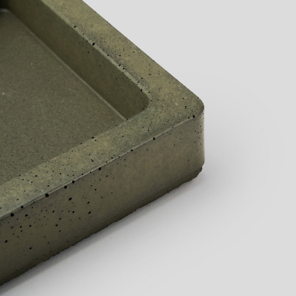 Concrete Ashtray - MONAD OLIVE GREEN | Les Fines Lames Accessory | Cigar Ashtray | Migratory HK | 雪茄香港 | Cigar HK