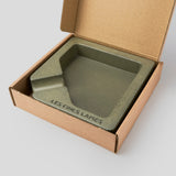 Concrete Ashtray - MONAD OLIVE GREEN | Les Fines Lames Accessory | Cigar Ashtray | Migratory HK | 雪茄香港 | Cigar HK
