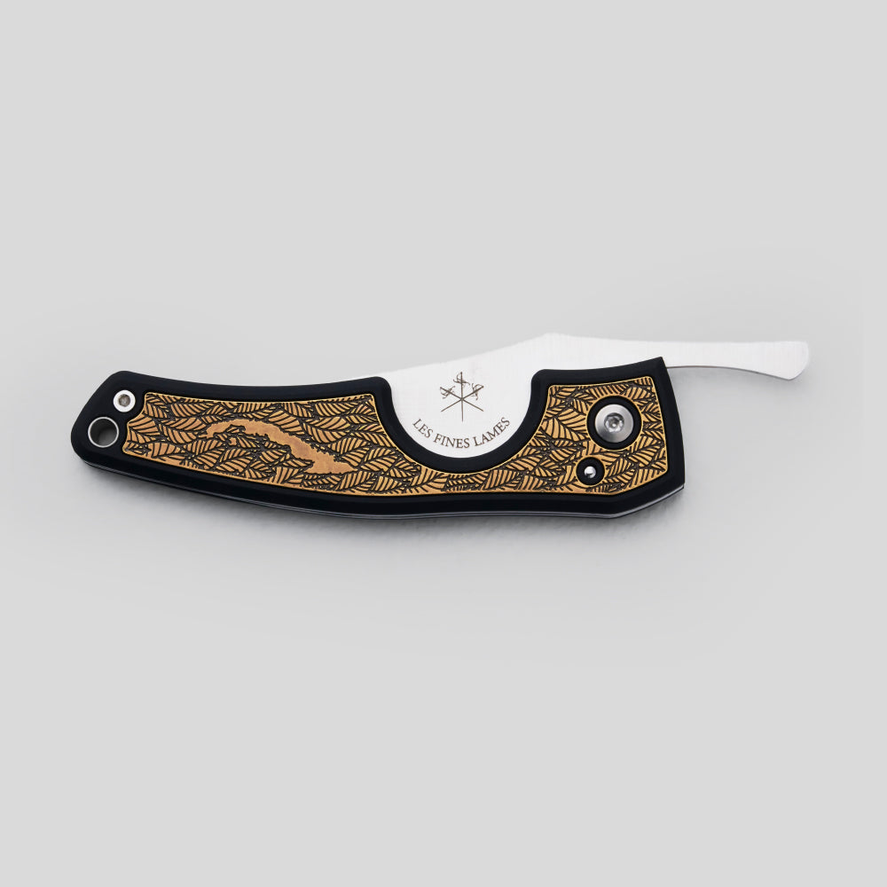 Cutter LE PETIT - Brass Leaves II | Les Fines Lames Accessory | Cigar Cutter  | Migratory HK | 雪茄香港 | Cigar HK