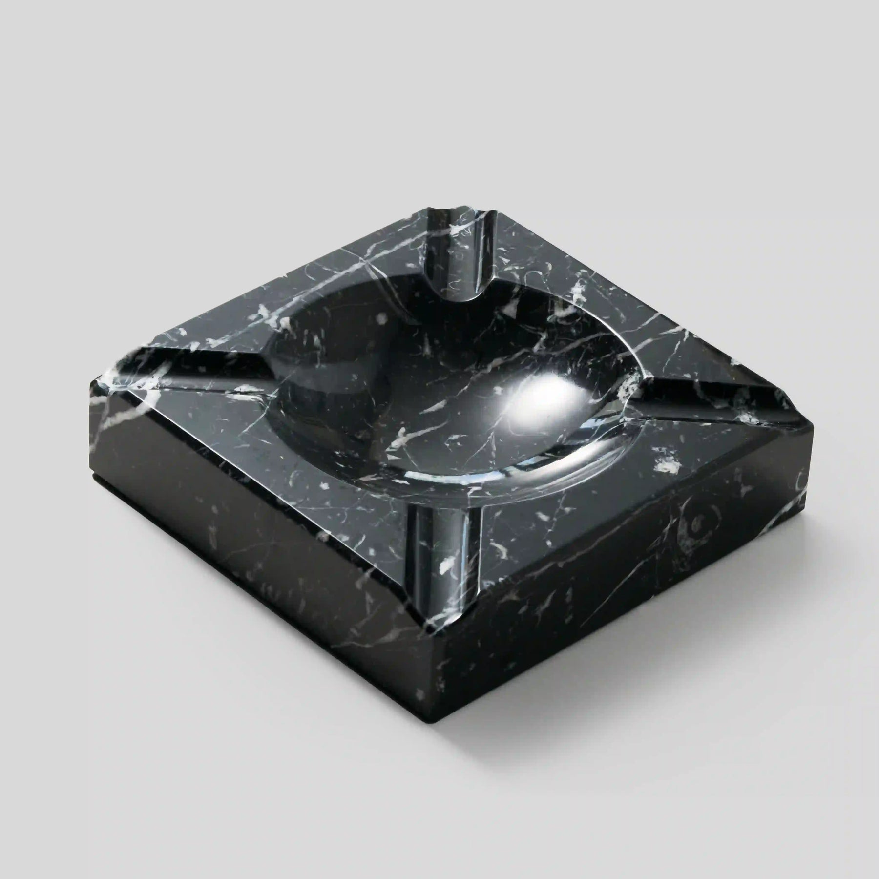 Litolite Ashtray — Large Nero Marquina