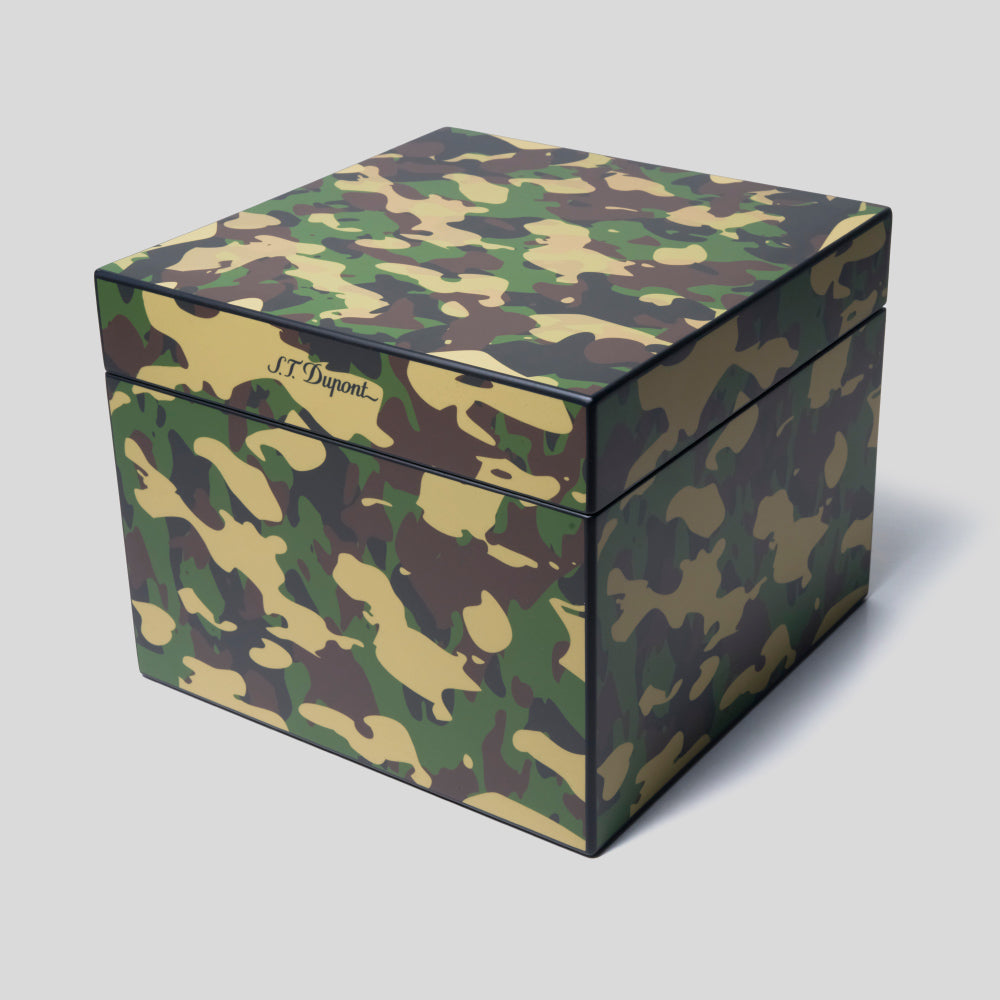 Cube Humidor Camo | S.T. Dupont Accessory | Humidor | Migratory HK | 雪茄香港 | Cigar HK