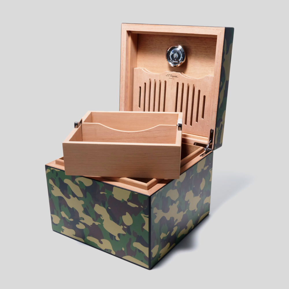 Cube Humidor Camo | S.T. Dupont Accessory | Humidor | Migratory HK | 雪茄香港 | Cigar HK