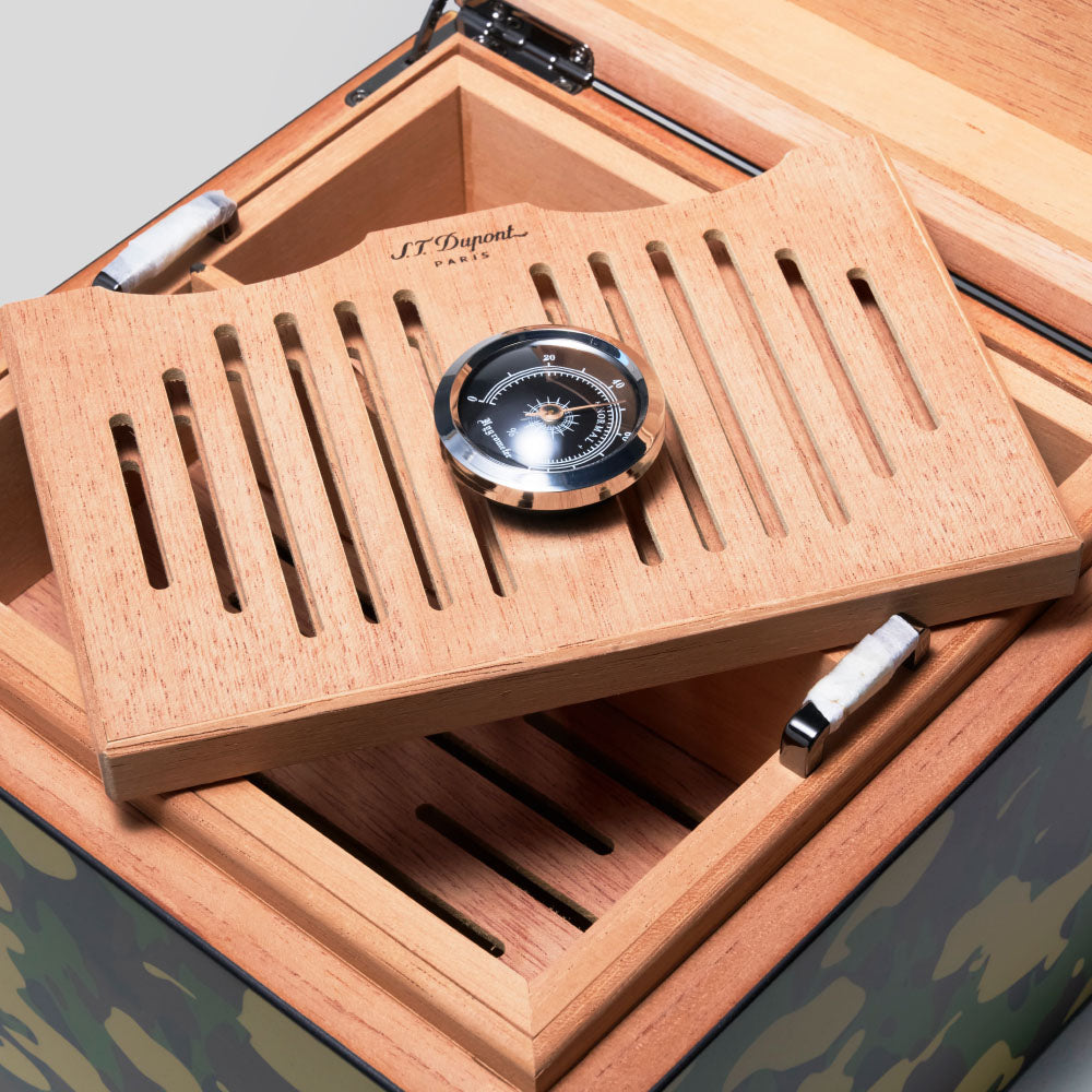 Cube Humidor Camo | S.T. Dupont Accessory | Humidor | Migratory HK | 雪茄香港 | Cigar HK