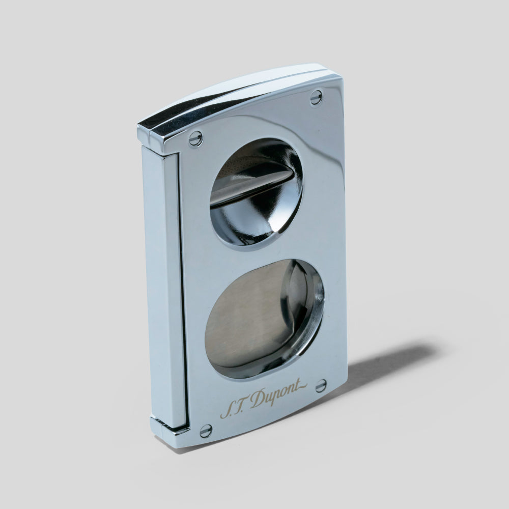 Double Blade Cigar Cutter Chrome | S.T. Dupont Accessory | Cigar Cutter | Migratory HK | 雪茄香港 | Cigar HK