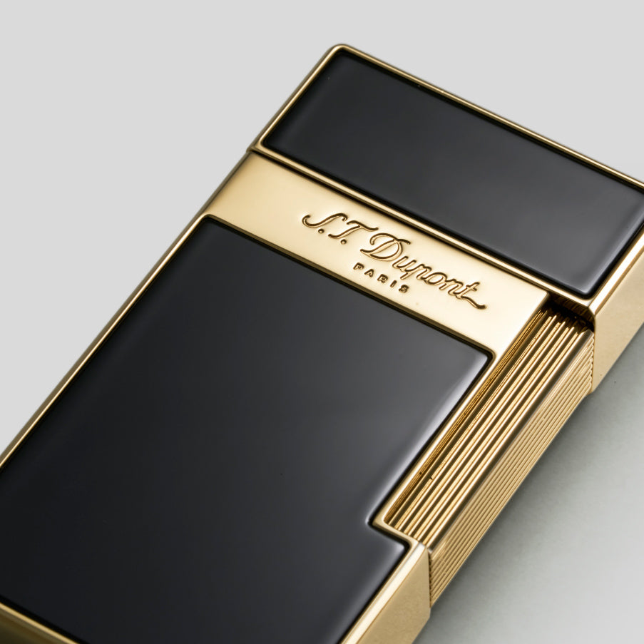 Li Biggy Diamond Black Lacquer / Golden Cigar Lighter | S.T. Dupont Accessory | Cigar Lighter | Migratory HK | 雪茄香港 | Cigar HK