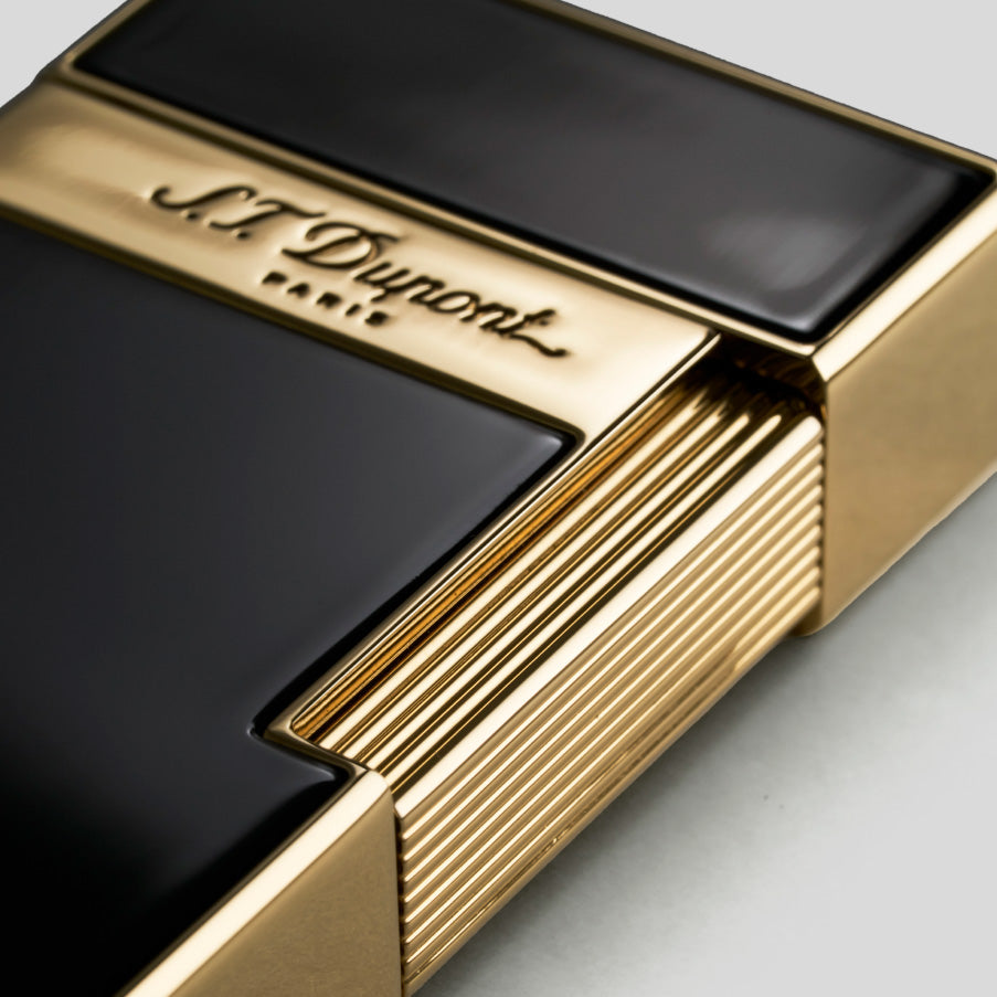 Li Biggy Diamond Black Lacquer / Golden Cigar Lighter | S.T. Dupont Accessory | Cigar Lighter | Migratory HK | 雪茄香港 | Cigar HK