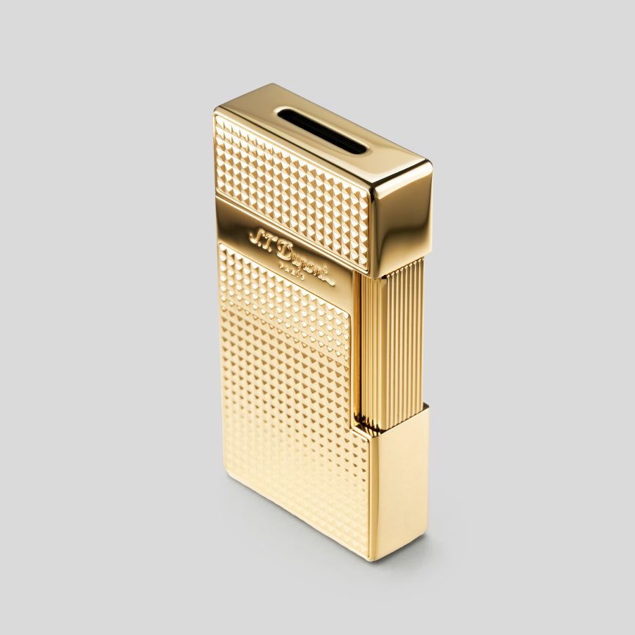 Li Biggy Diamond Head Golden Cigar Lighter | S.T. Dupont Accessory | Cigar Lighter | Migratory HK | 雪茄香港 | Cigar HK