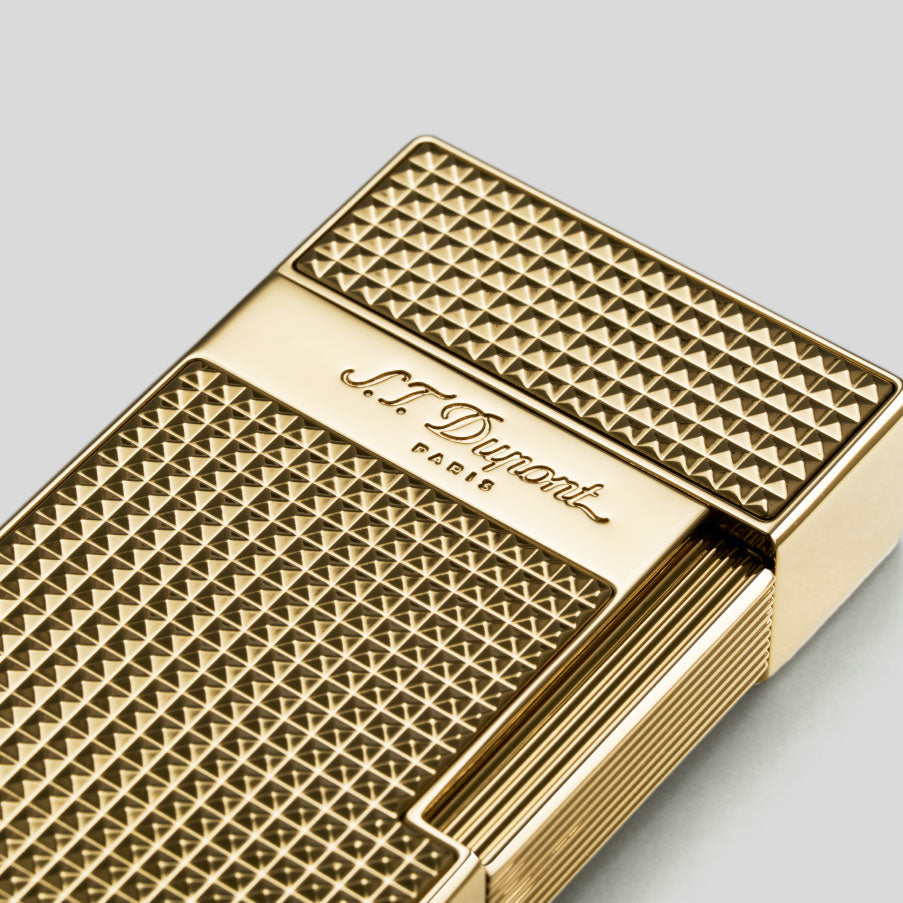 Li Biggy Diamond Head Golden Cigar Lighter | S.T. Dupont Accessory | Cigar Lighter | Migratory HK | 雪茄香港 | Cigar HK
