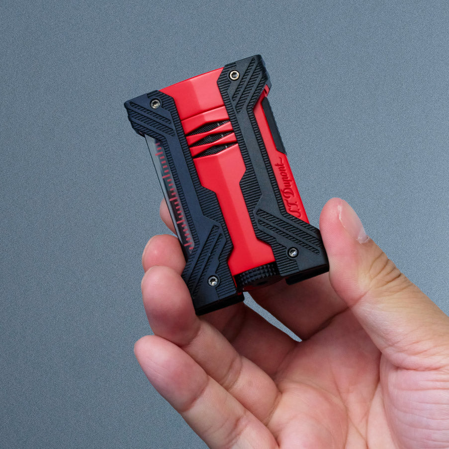 Li DEFI Xxtreme Black & Mat Red Cigar Lighter | S.T. Dupont Accessory | Cigar Lighter | Migratory HK | 雪茄香港 | Cigar HK