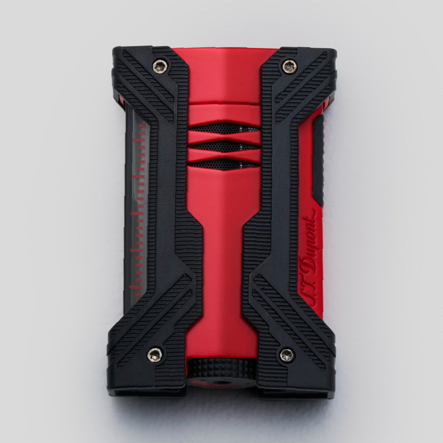 Li DEFI Xxtreme Black & Mat Red Cigar Lighter | S.T. Dupont Accessory | Cigar Lighter | Migratory HK | 雪茄香港 | Cigar HK
