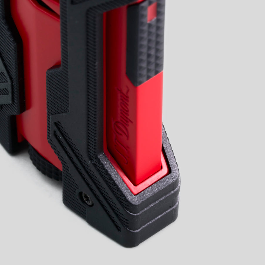 Li DEFI Xxtreme Black & Mat Red Cigar Lighter | S.T. Dupont Accessory | Cigar Lighter | Migratory HK | 雪茄香港 | Cigar HK
