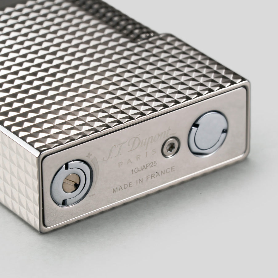 Li LE Grand Cling Diamond Head Silver Lighter | S.T. Dupont Accessory | Cigar Lighter | Migratory HK | 雪茄香港 | Cigar HK