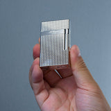 Li LE Grand Cling Diamond Head Silver Lighter | S.T. Dupont Accessory | Cigar Lighter | Migratory HK | 雪茄香港 | Cigar HK