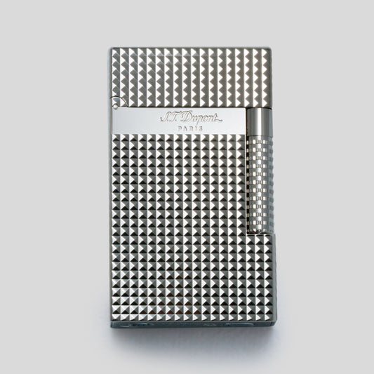 Li LE Grand Cling Diamond Head Silver Lighter | S.T. Dupont Accessory | Cigar Lighter | Migratory HK | 雪茄香港 | Cigar HK