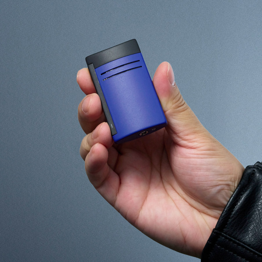 Li Maxijet Matt Black/Ocean Blue Cigar Lighter | S.T. Dupont Accessory | Cigar Lighter | Migratory HK | 雪茄香港 | Cigar HK