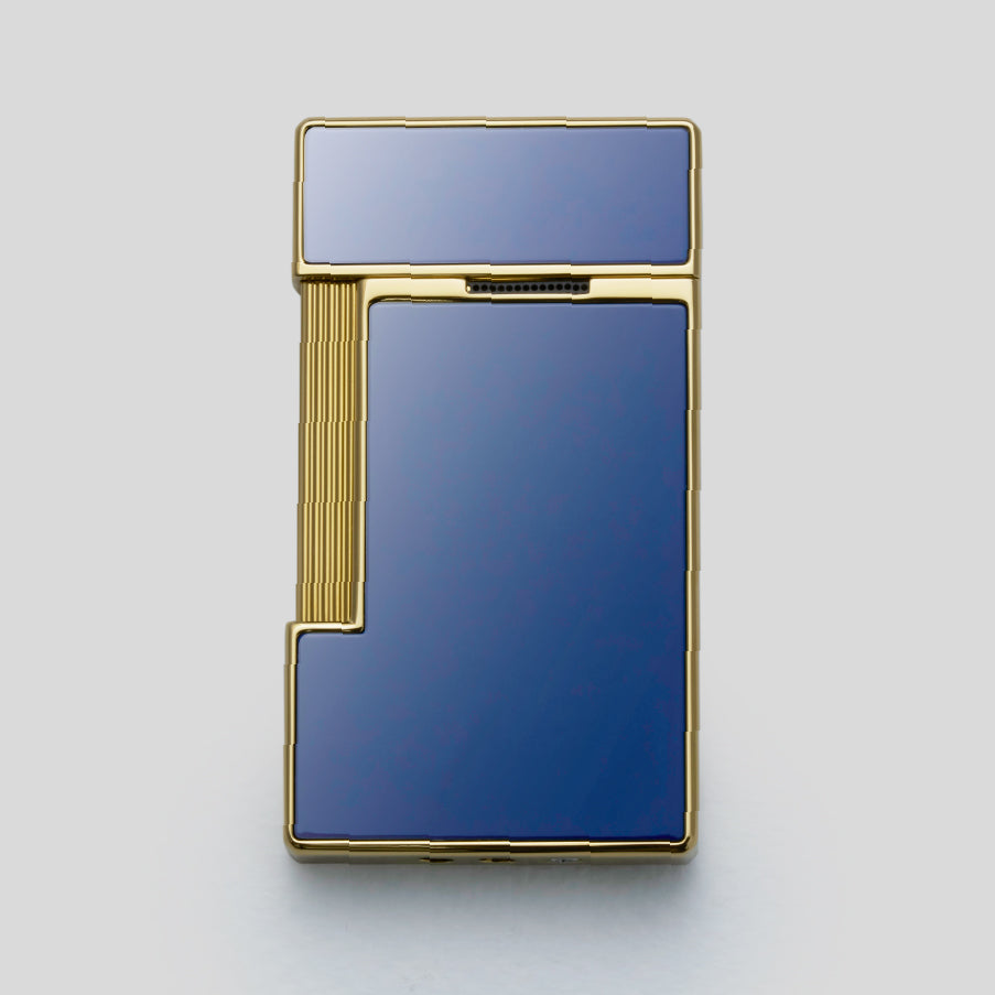 Li Slimmy Blue Lacquer / Golden Cigar Lighter | S.T. Dupont Accessory | Cigar Lighter | Migratory HK | 雪茄香港 | Cigar HK
