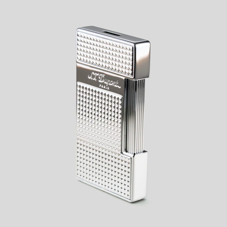 Li Slimmy Diamond Head Chrome Cigar Lighter | S.T. Dupont Accessory | Cigar Lighter | Migratory HK | 雪茄香港 | Cigar HK