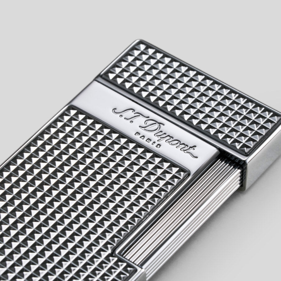 Li Slimmy Diamond Head Chrome Cigar Lighter | S.T. Dupont Accessory | Cigar Lighter | Migratory HK | 雪茄香港 | Cigar HK