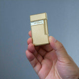 Li Slimmy Diamond Head Golden Cigar Lighter