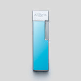 Li Twiggy Lightblue Lacquer / Chrome Cigar Lighter | S.T. Dupont Accessory | Cigar Lighter | Migratory HK | 雪茄香港 | Cigar HK