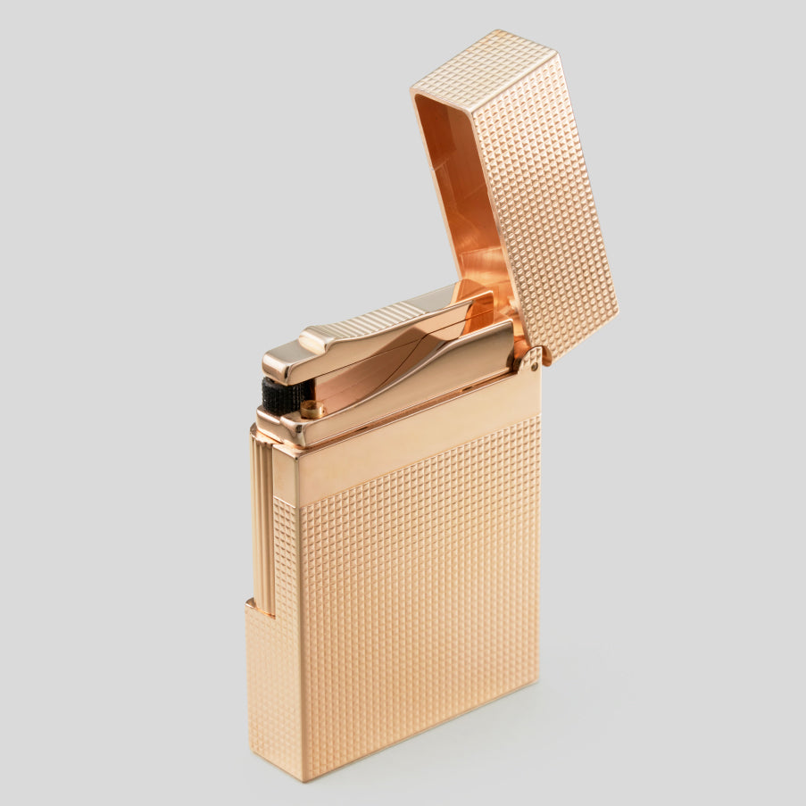 Ligne Line 2 Small Microdiam Rose Gold Lighter | S.T. Dupont Accessory | Cigar Lighter | Migratory HK | 雪茄香港 | Cigar HK